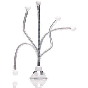 Chrome Gooseneck Attachment with Locking Suction Cup, For Luna, Mira and Maya